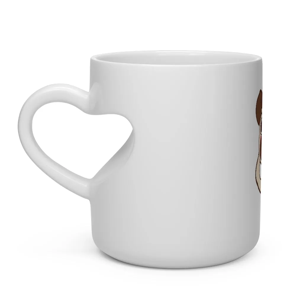 More Pug Coffee Please Heart Shape Mug