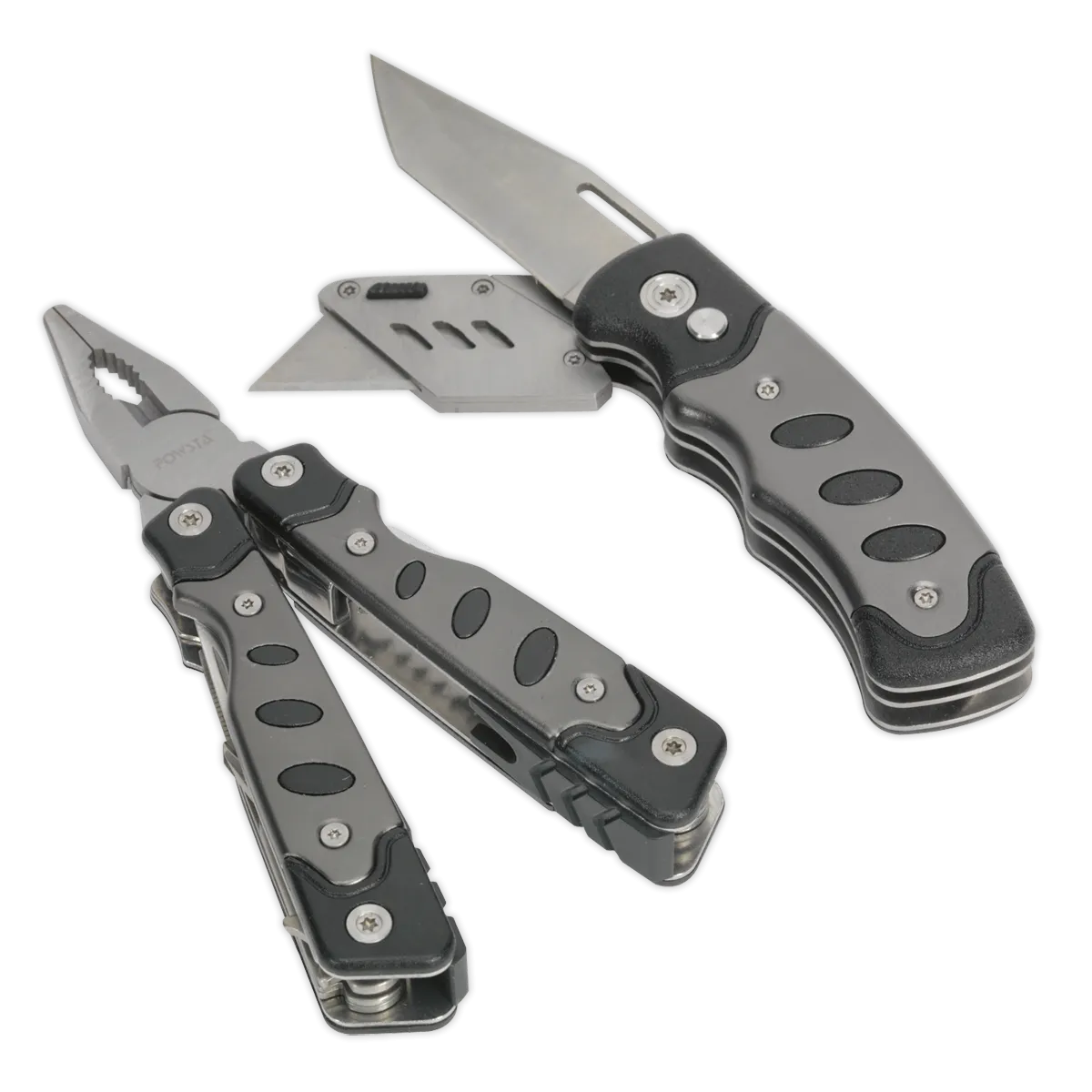 Multi-Tool & Twin Blade Knife Set 2pc 15 Function