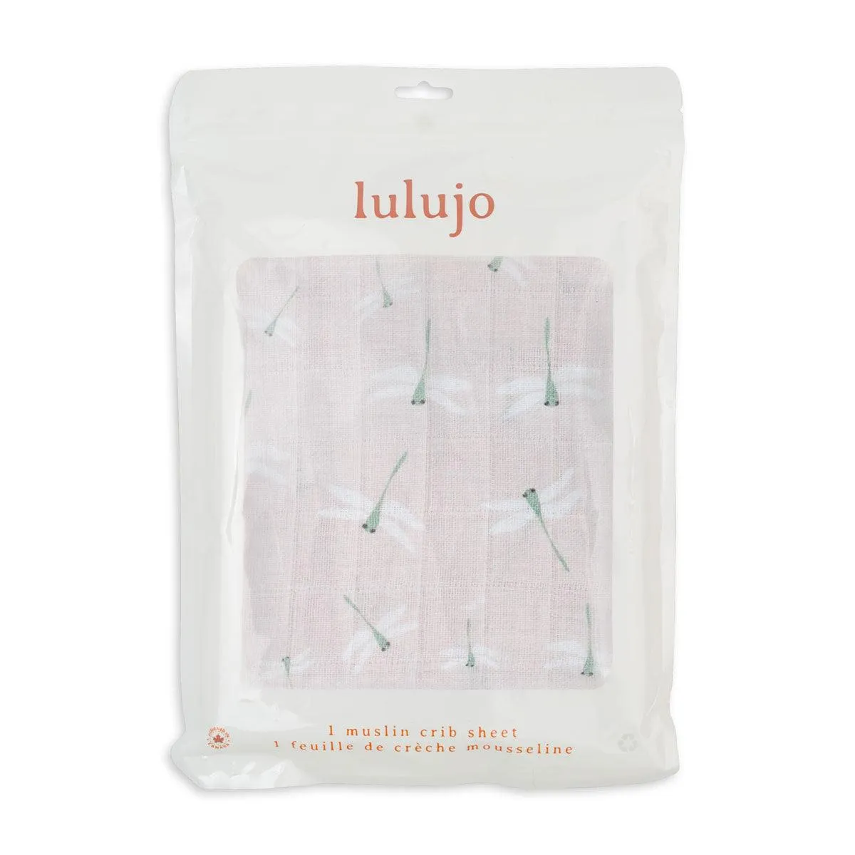 Muslin Crib Sheet - Dragonfly