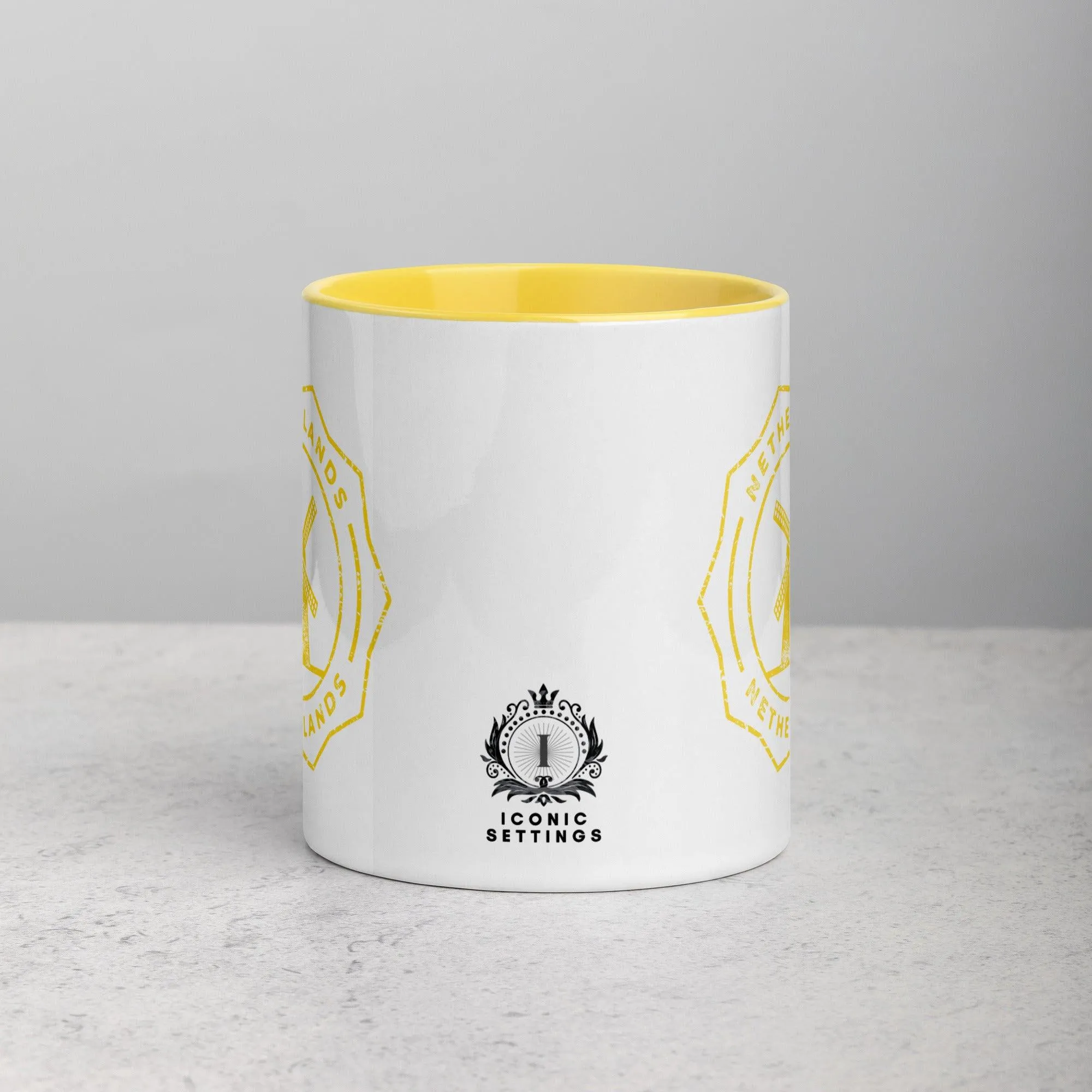 Netherlands Mug with Color Inside - Yellow