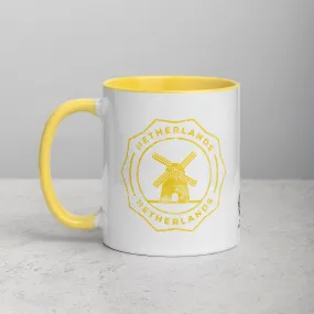 Netherlands Mug with Color Inside - Yellow