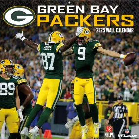 NFL Green Bay Packers Wall 2025 Calendar