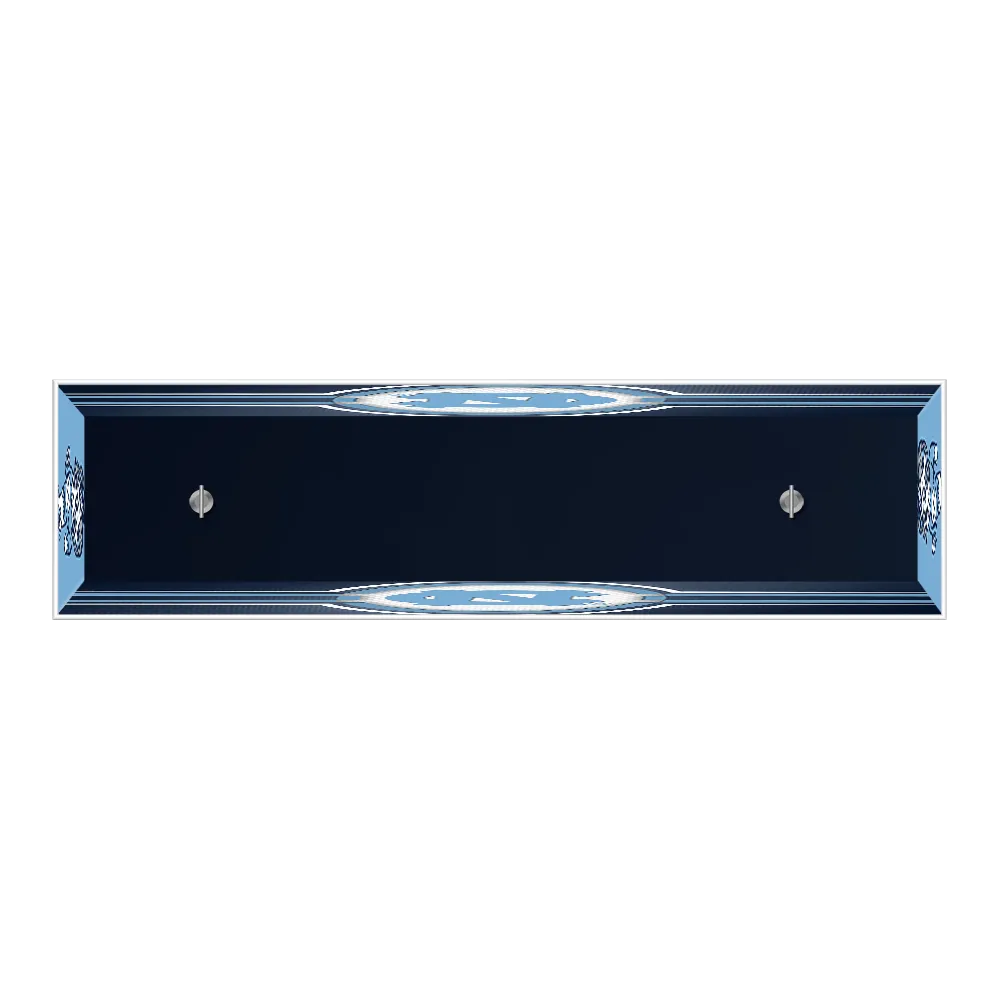 North Carolina Tar Heels: Edge Glow Pool Table Light Navy / Mascot Cap