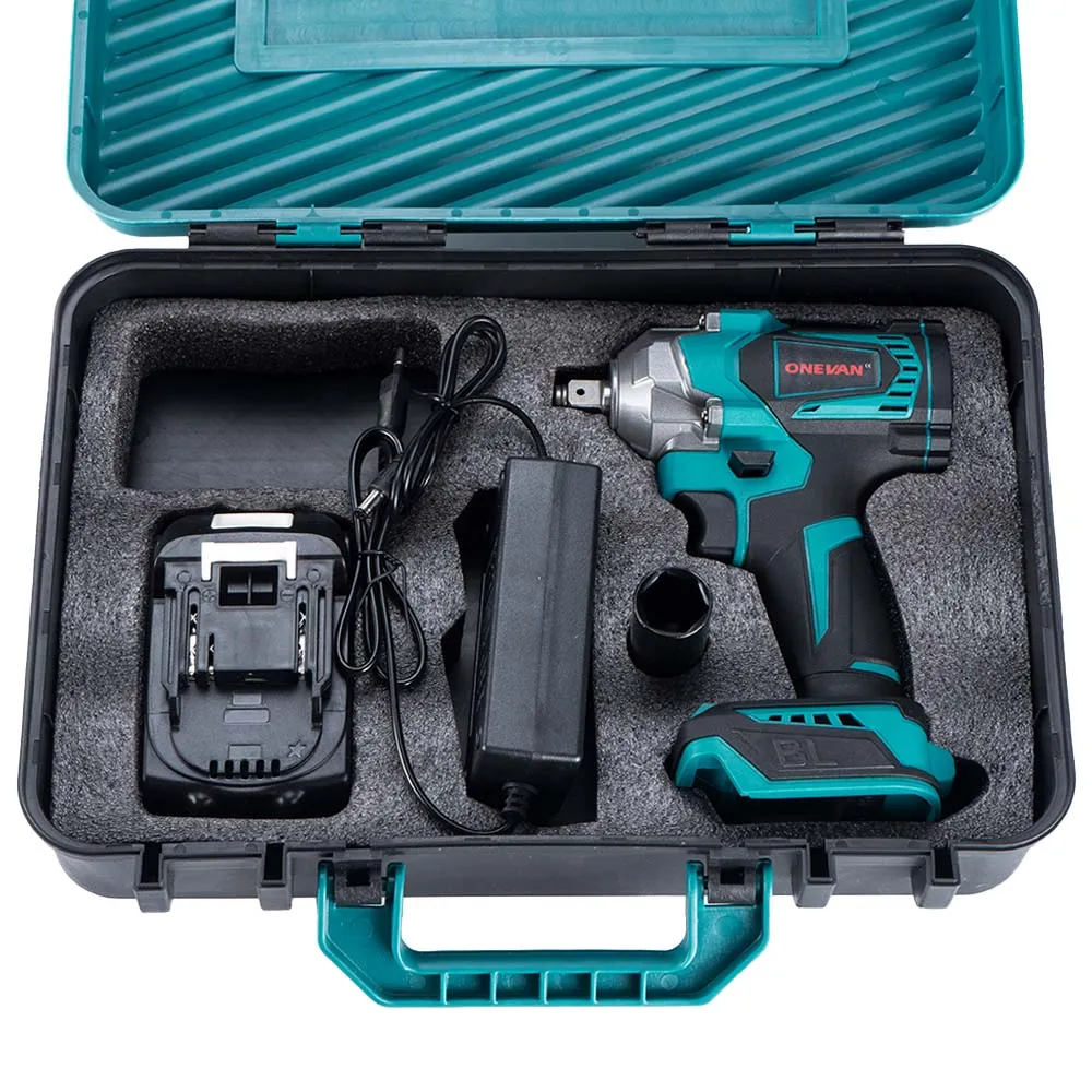 ONEVAN 1/2" 1200N·m Brushless Cordless Impact Wrench | For Makita 18V Battery