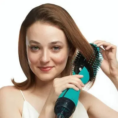 Open Box - Revlon Salon One-Step Hair Dryer and Volumizer Hot Air Brush - Teal