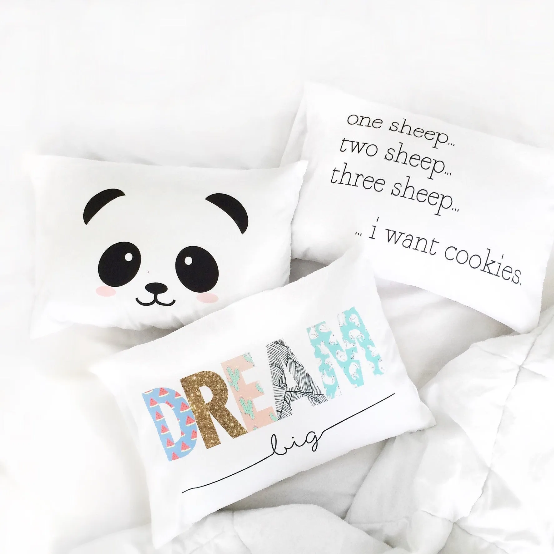 Panda Face Pillowcase (20x30")