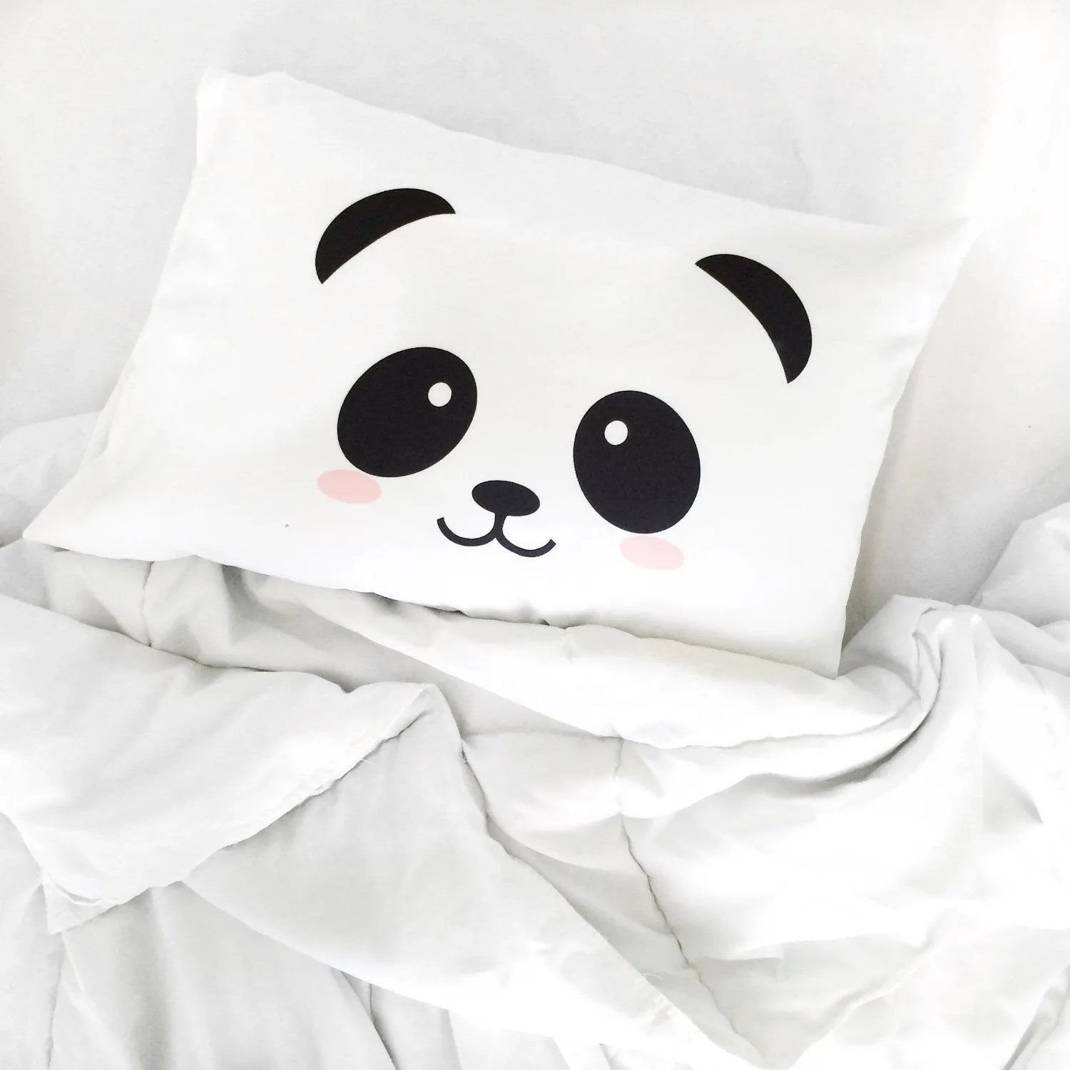 Panda Face Pillowcase (20x30")