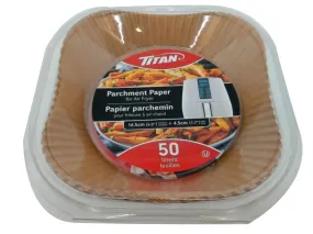 Parchement paper for air fryer crown 16.5cm 50 pack Titan