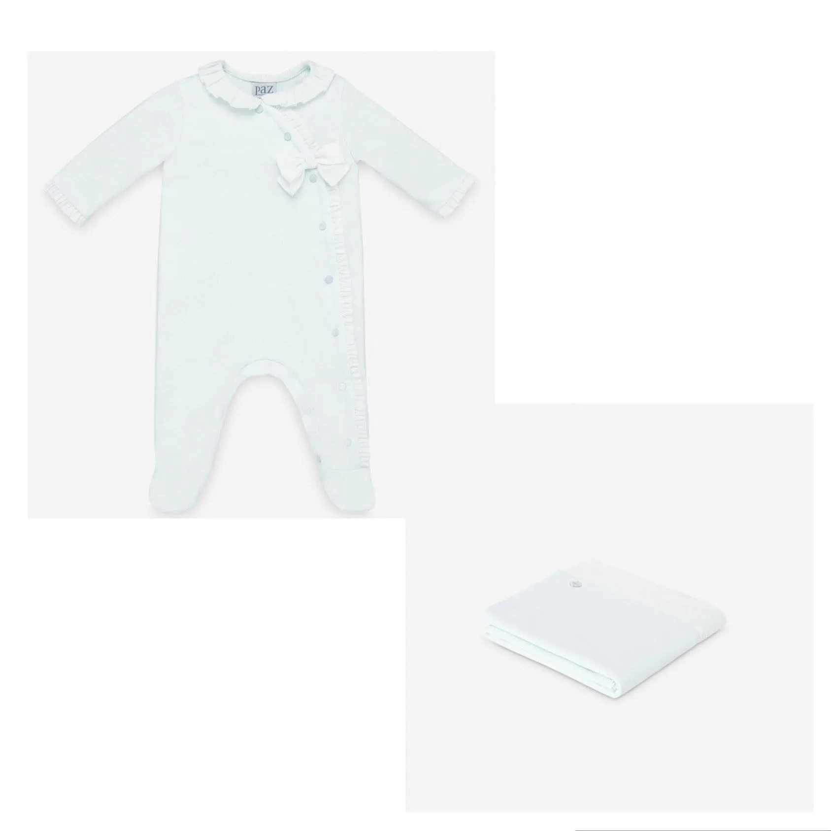 PAZ RODRIGUEZ - Babygrow & Blanket set - Mint