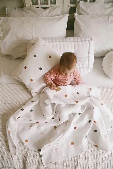 Personalised Organic Cotton Bedding Set | Dots