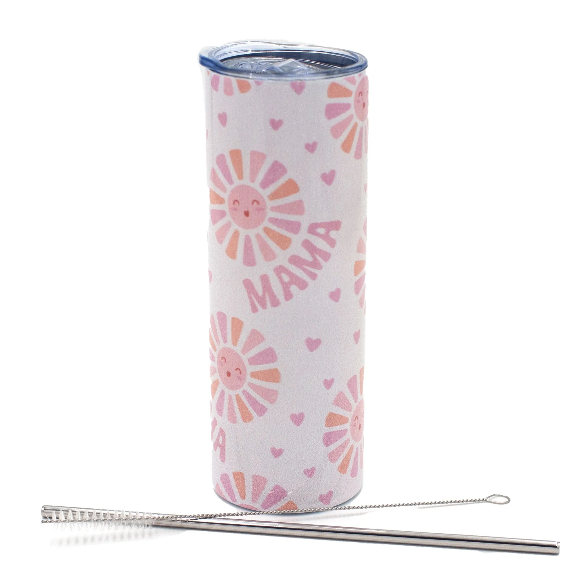 Personalized 20 oz Skinny Tumbler with Straw