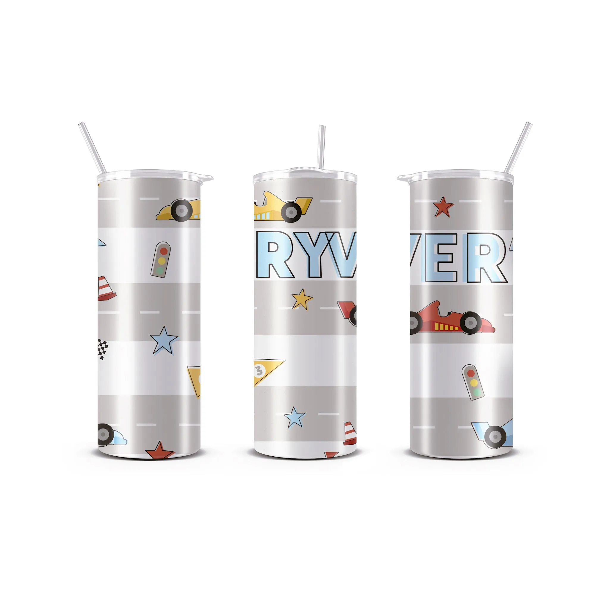 Personalized 20 oz Skinny Tumbler with Straw