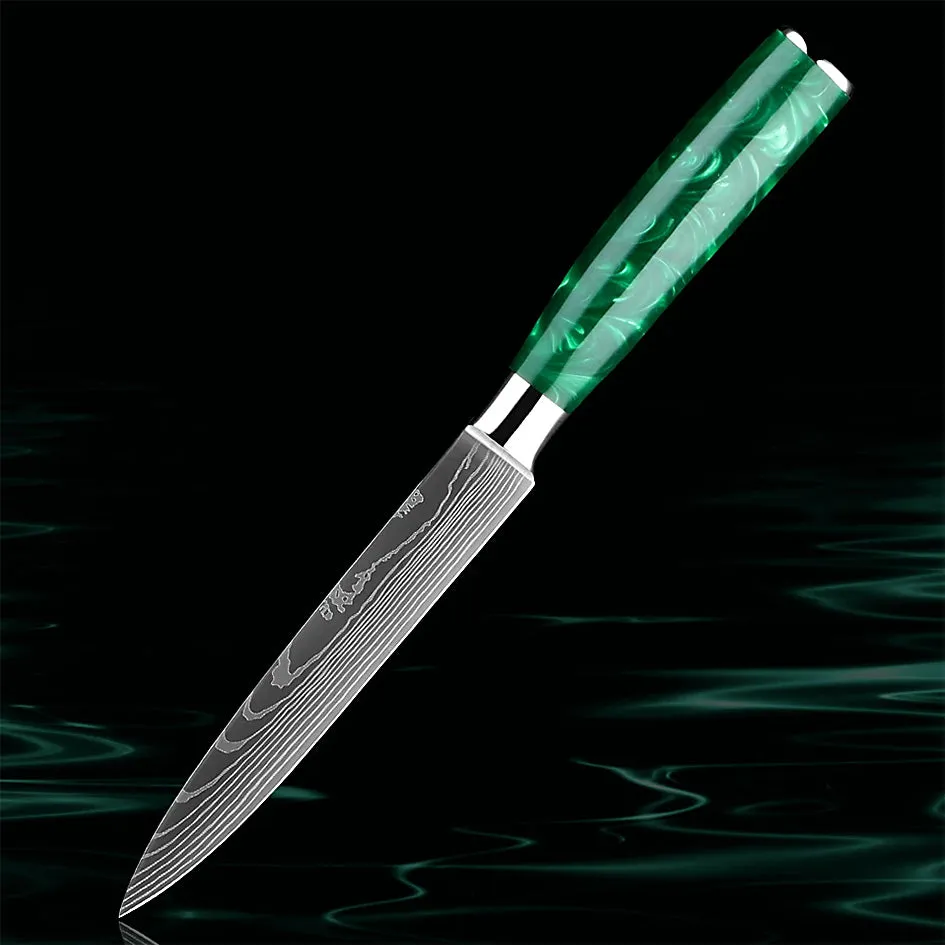 Razor Sharp Kitchen Knife Green