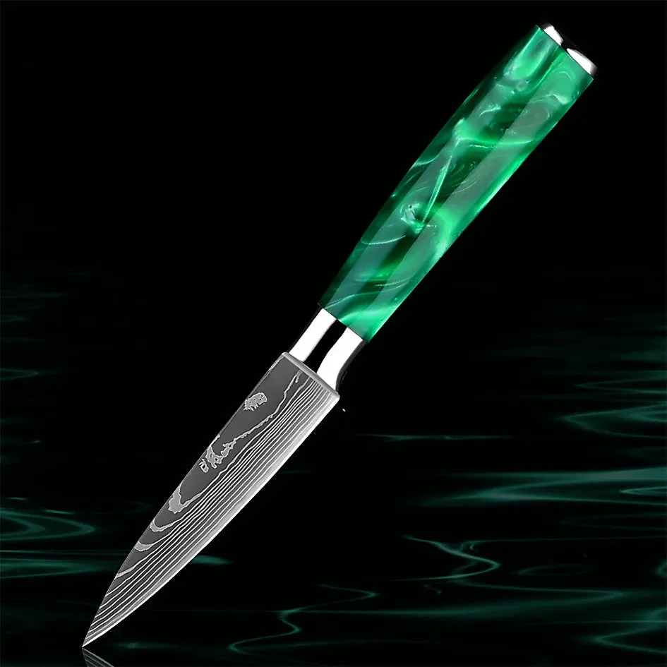 Razor Sharp Kitchen Knife Green