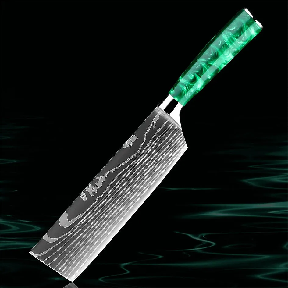 Razor Sharp Kitchen Knife Green