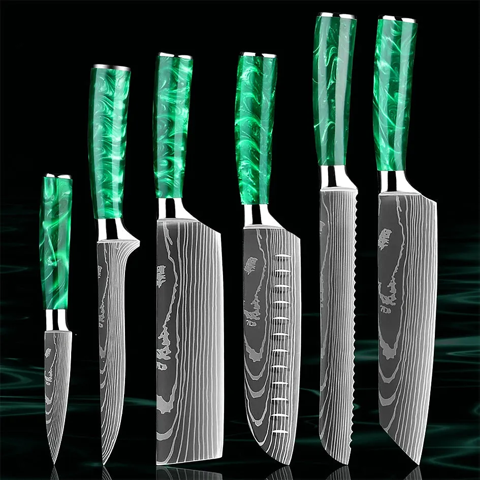 Razor Sharp Kitchen Knife Green