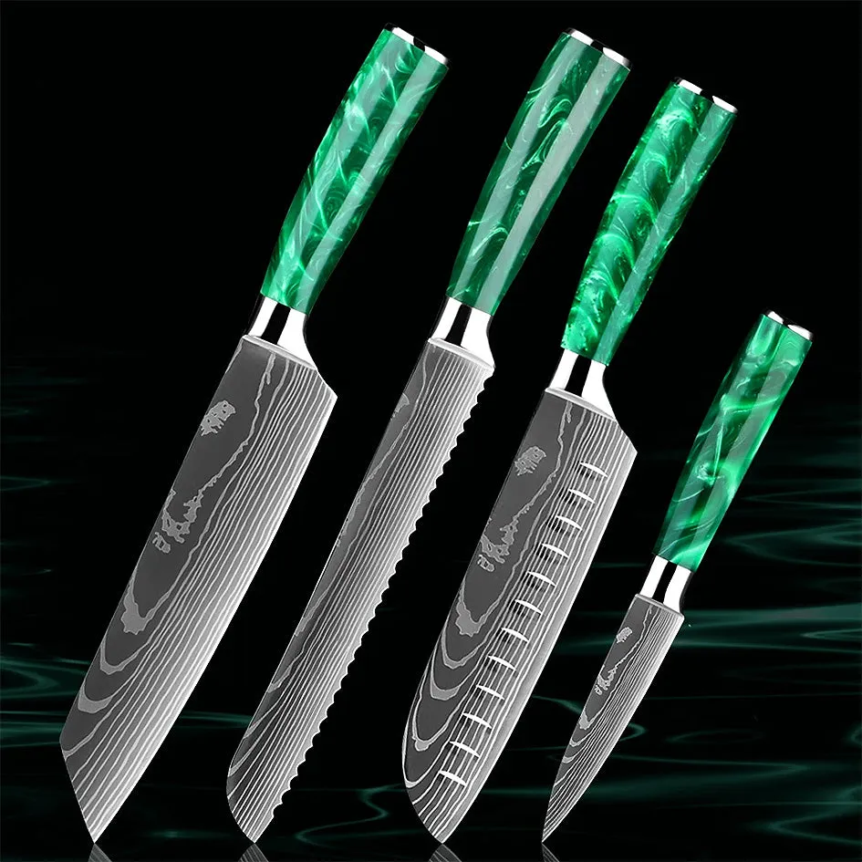 Razor Sharp Kitchen Knife Green