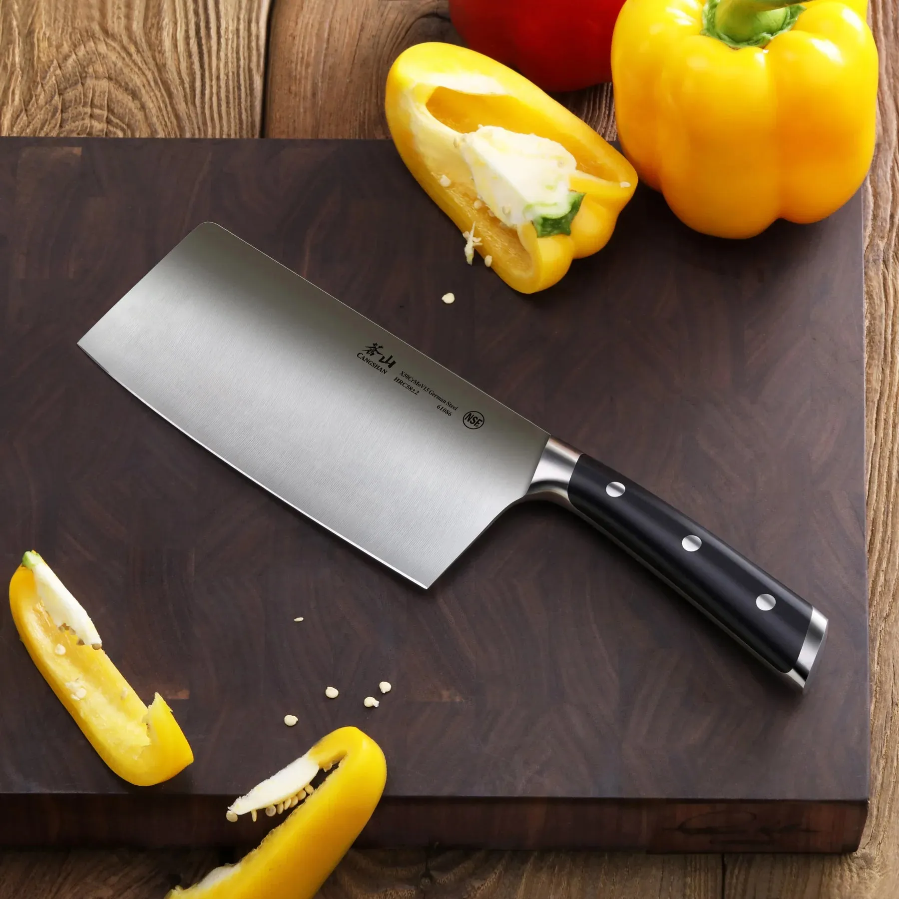 S & S1 Series 2-Piece Cleaver Knife Set, Forged German Steel