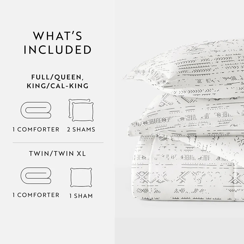 Sale - Patterned Down-Alternative Comforter Set