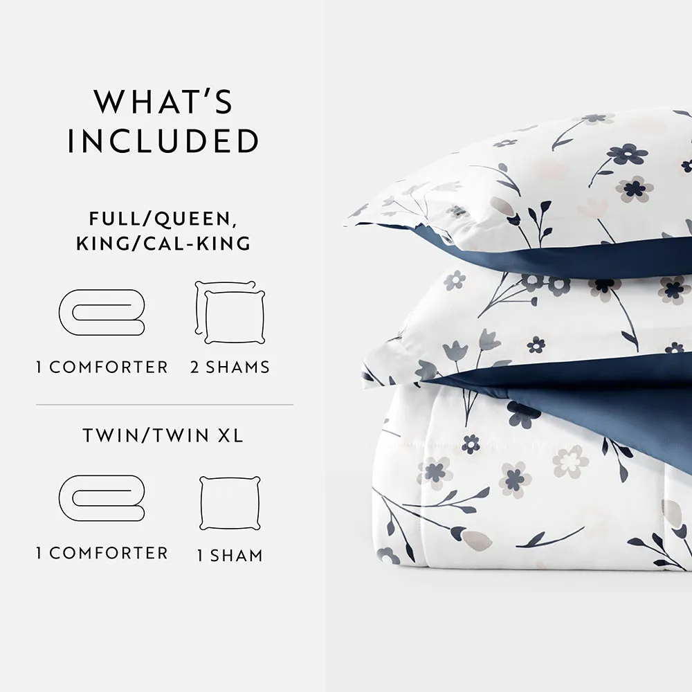 Sale - Patterned Down-Alternative Comforter Set