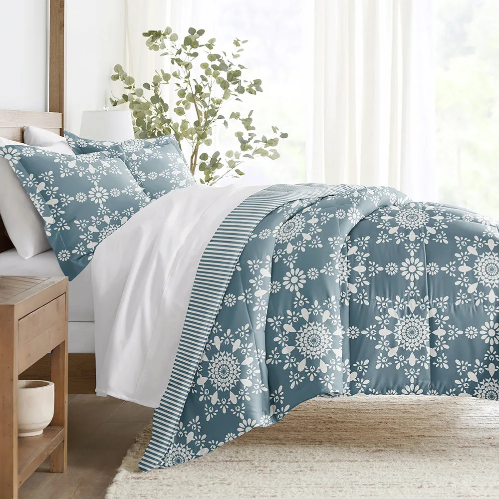 Sale - Patterned Down-Alternative Comforter Set