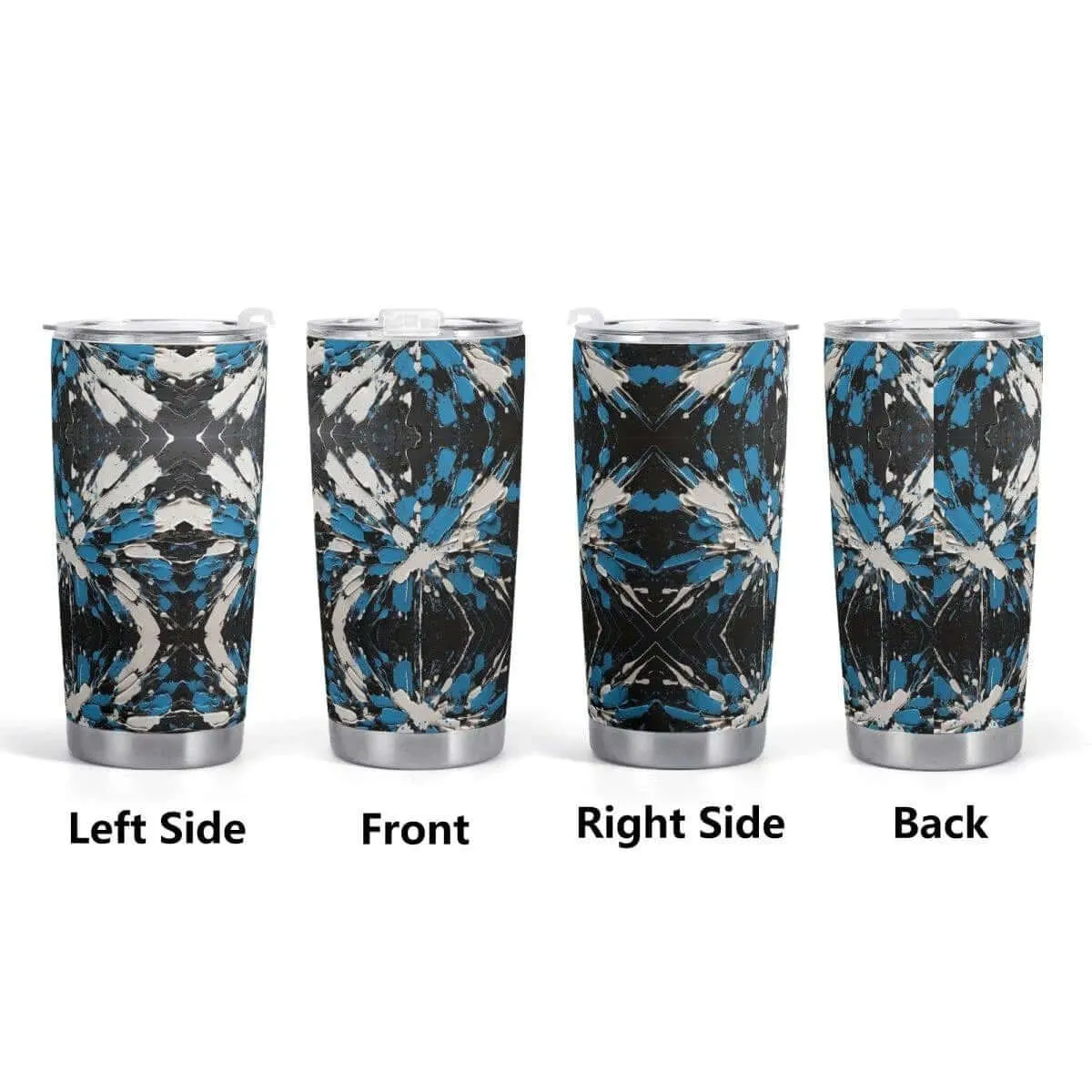 Sapphire Noir Patterned Car Cup