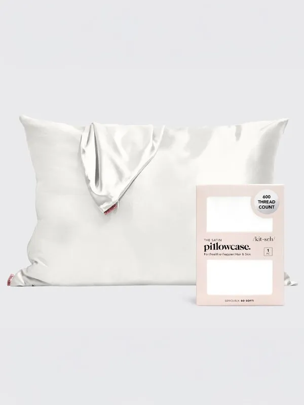 Satin Pillowcase: Ivory