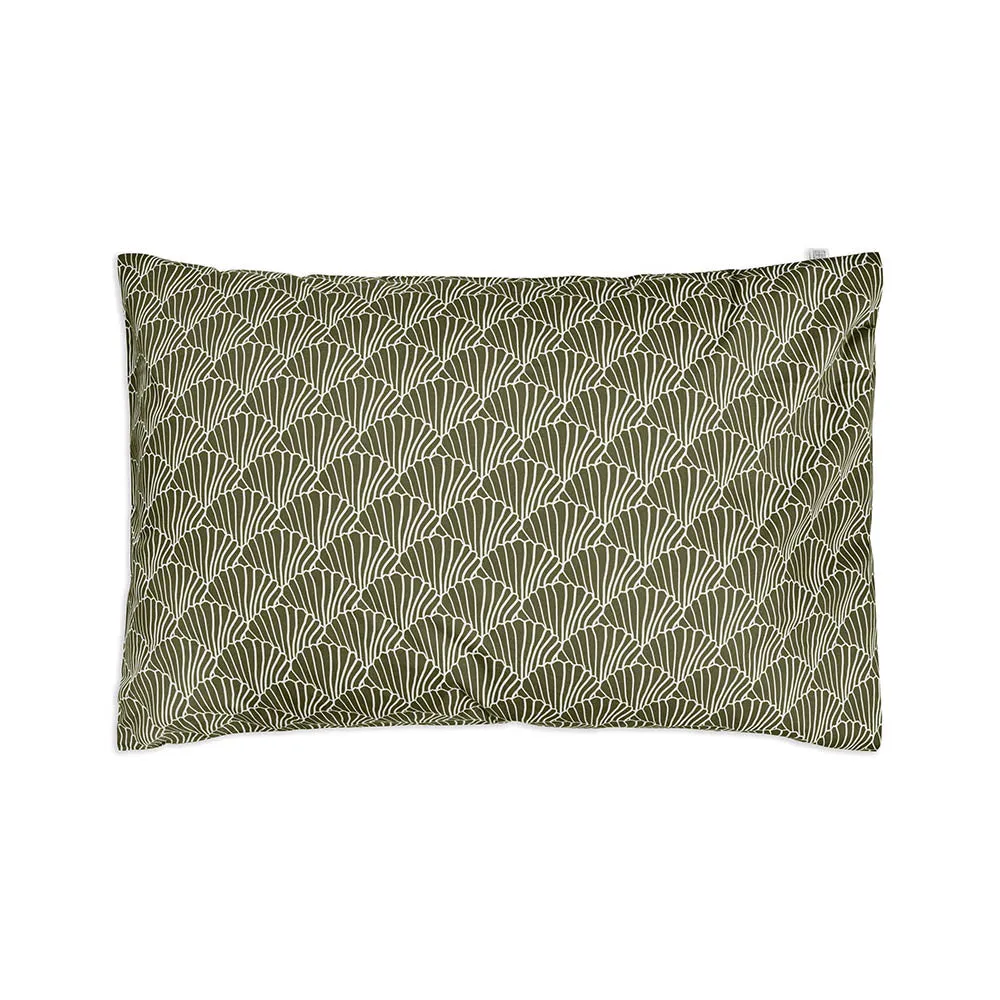 SEASHELLS | Olive green | Pillowcase | 60x70cm/ 23.6x27.5"