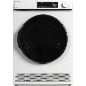 Sharp KDNCB8S7GW91 8kg Condenser Tumble Dryer White