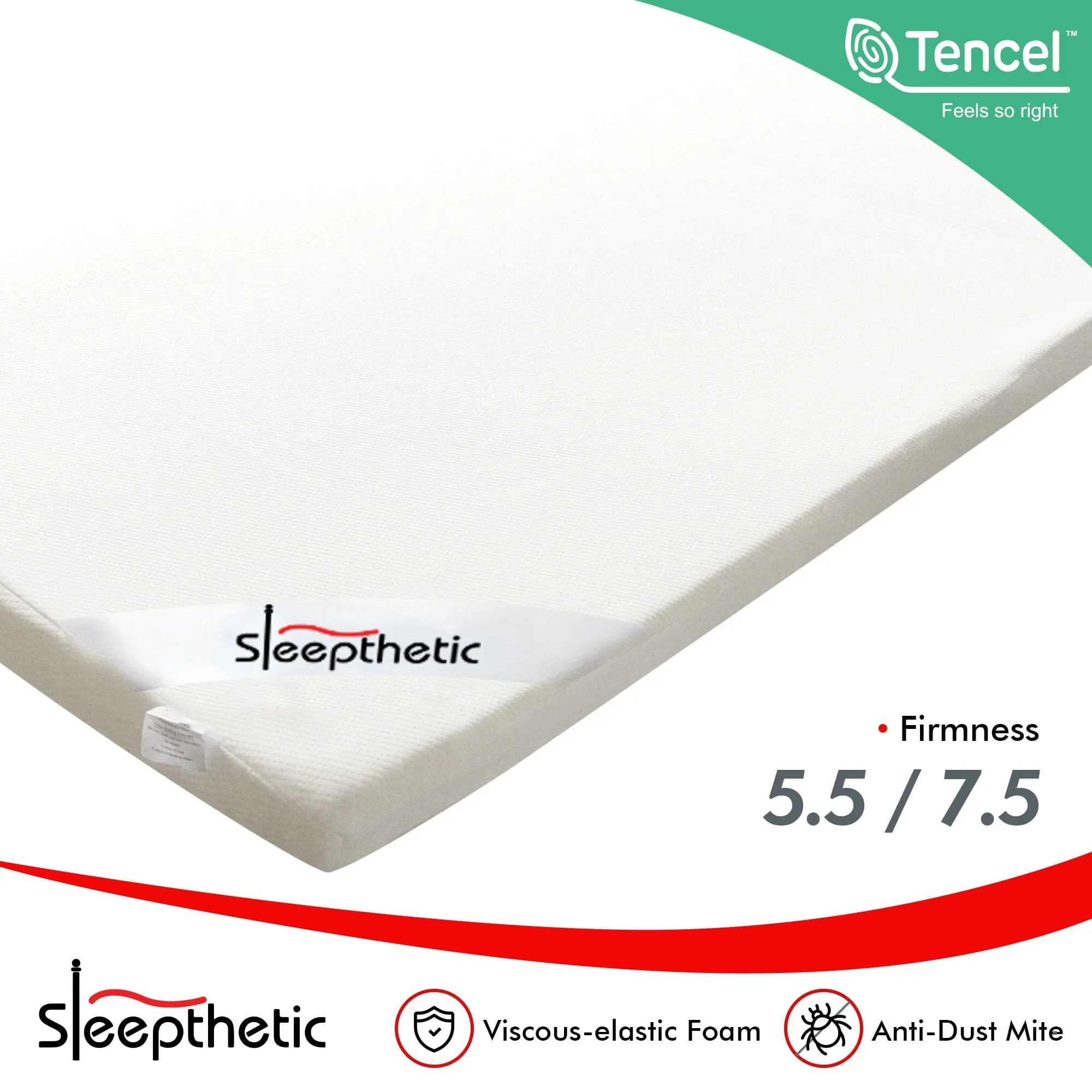 Sleepthetic™ Memory Foam Topper