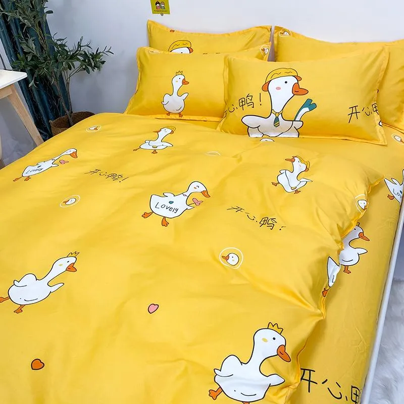 Sora the Swan Yellow Bedding Set