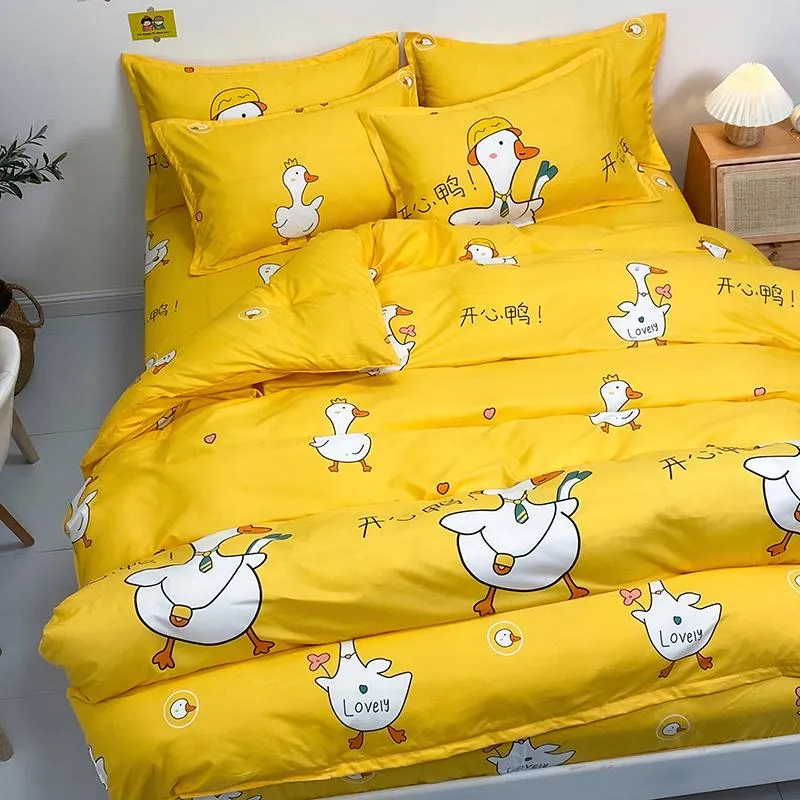 Sora the Swan Yellow Bedding Set