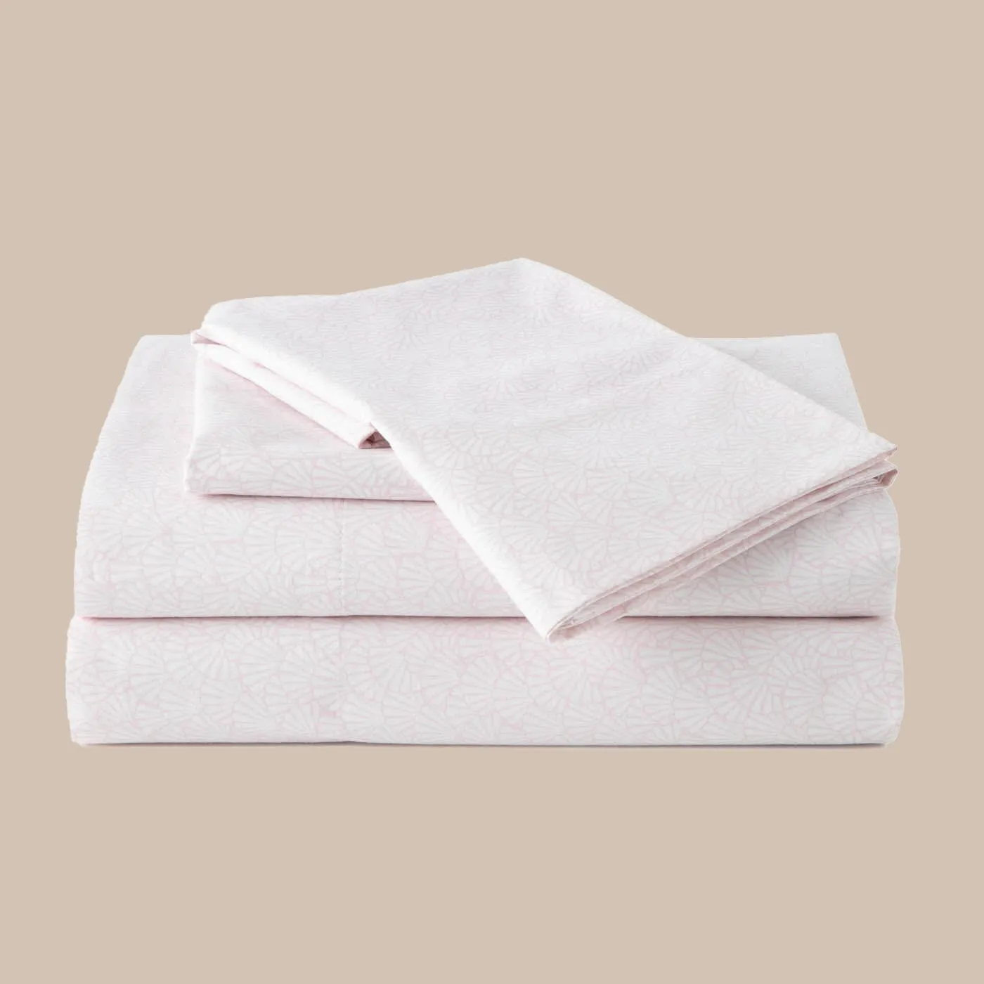 Southern Tide Calico Scallop Pink Sheet Set