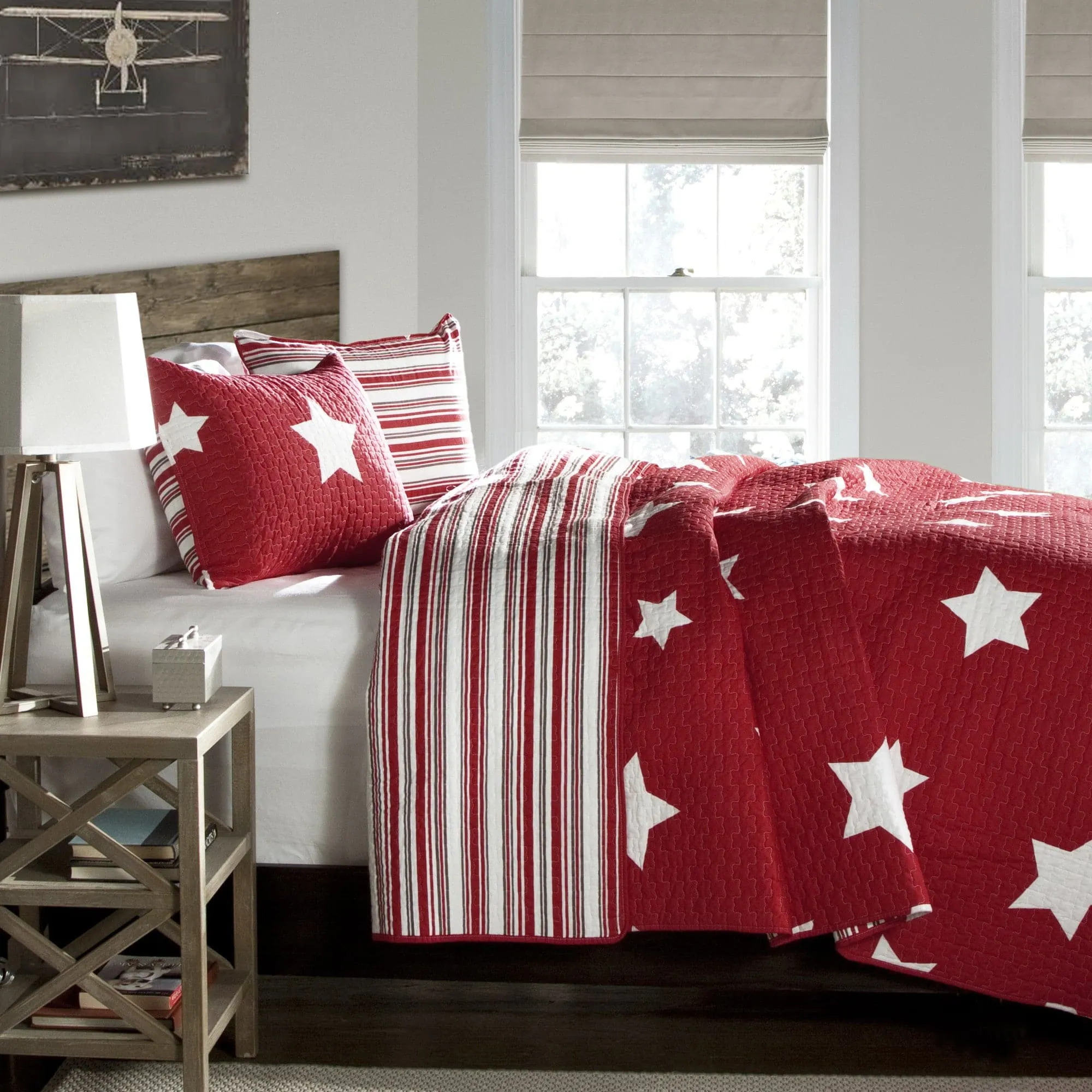 Star 2 Piece Quilt Set Twin Size