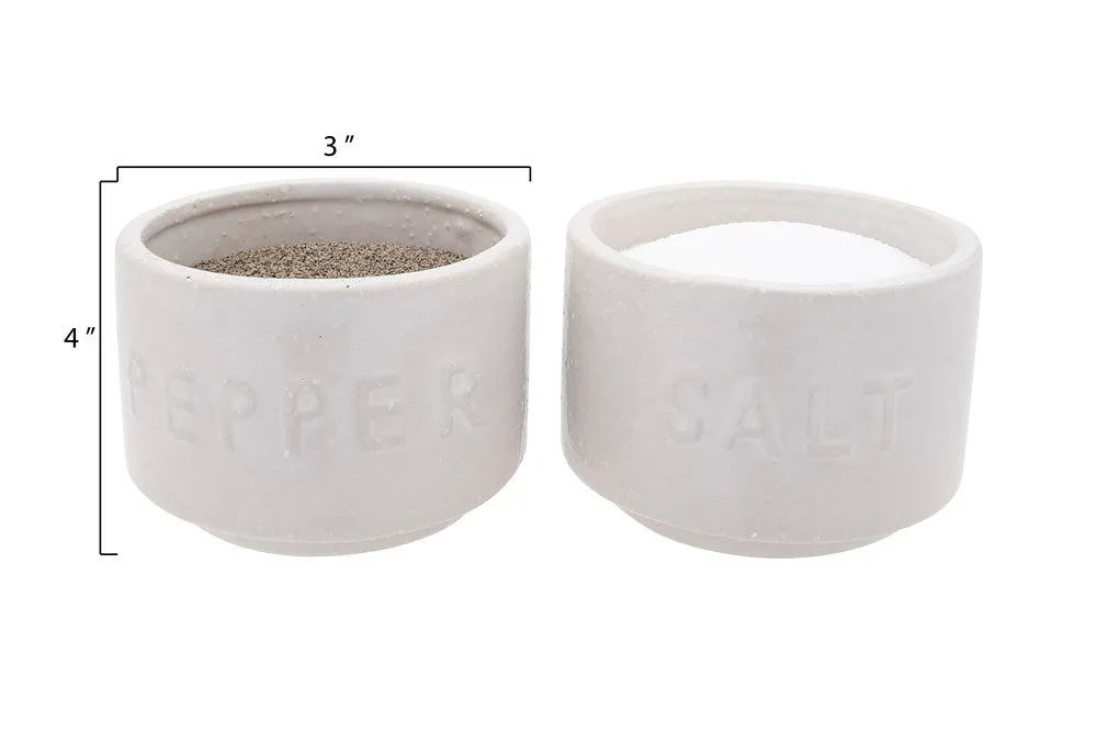 Stoneware Salt & Pepper Pots