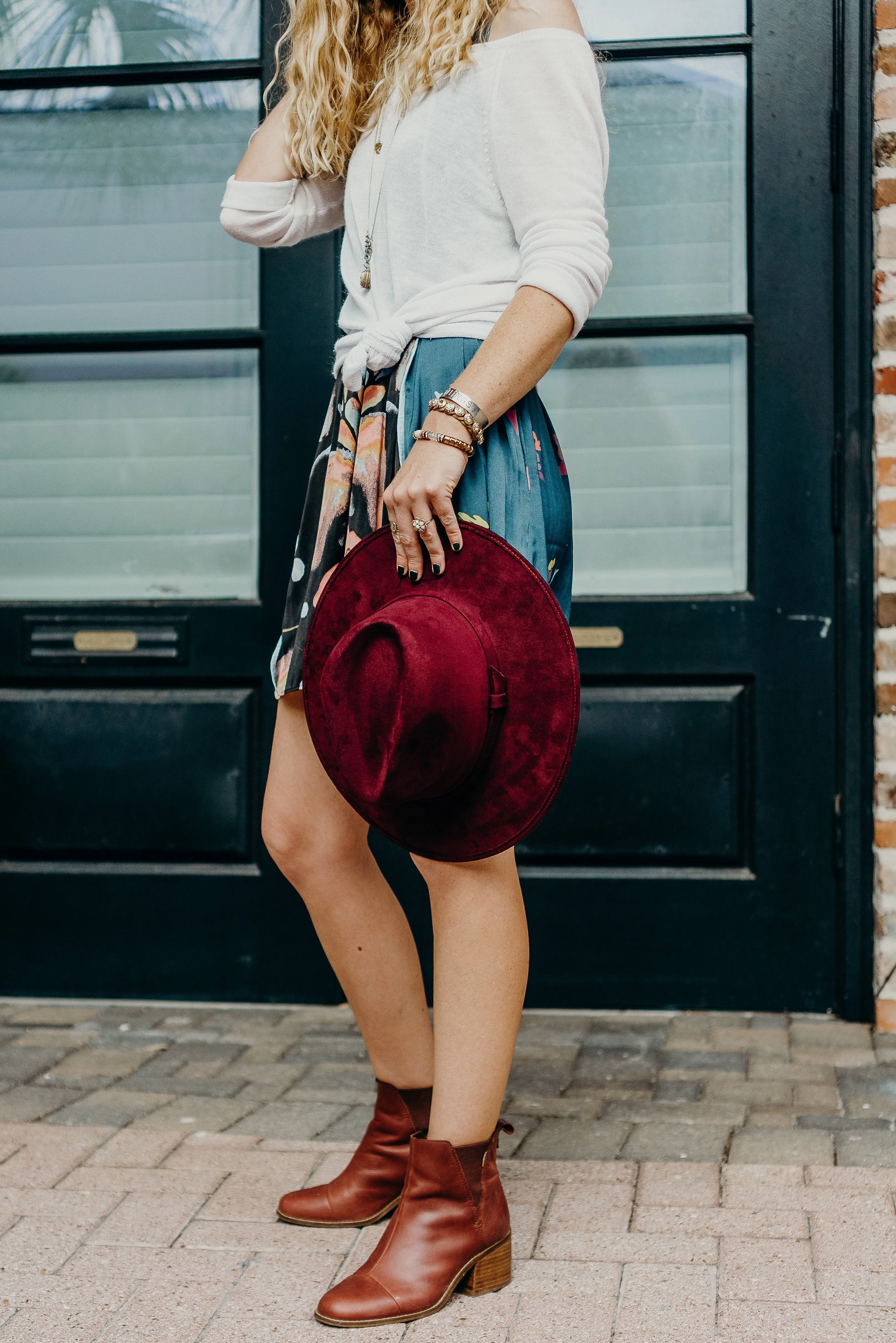 Suede Indiana Hat- Dark Brown