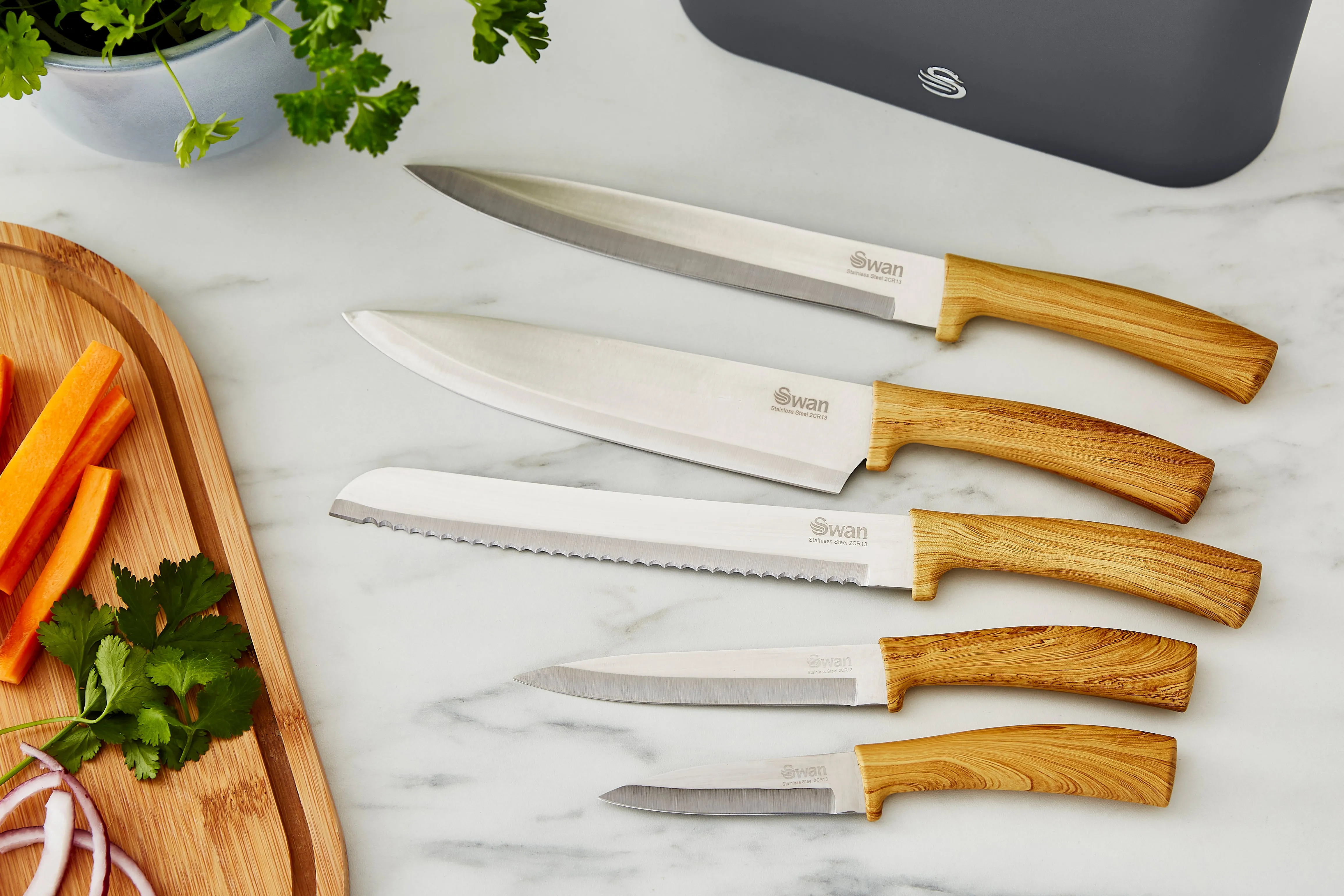 Swan Nordic 5 Piece Knife Block