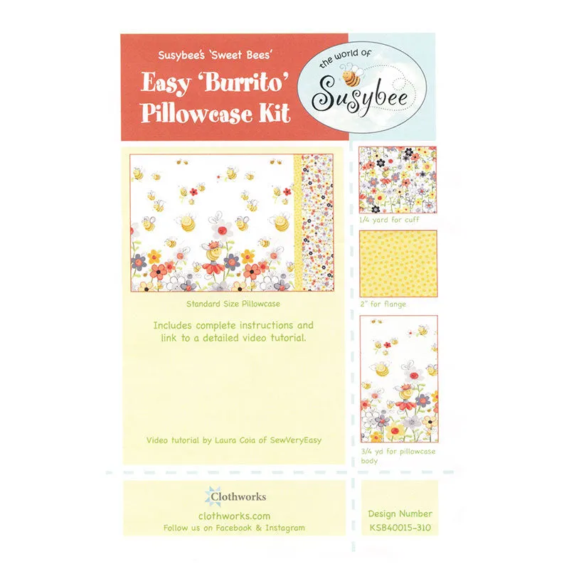 Sweet Bees Pillowcase Kit