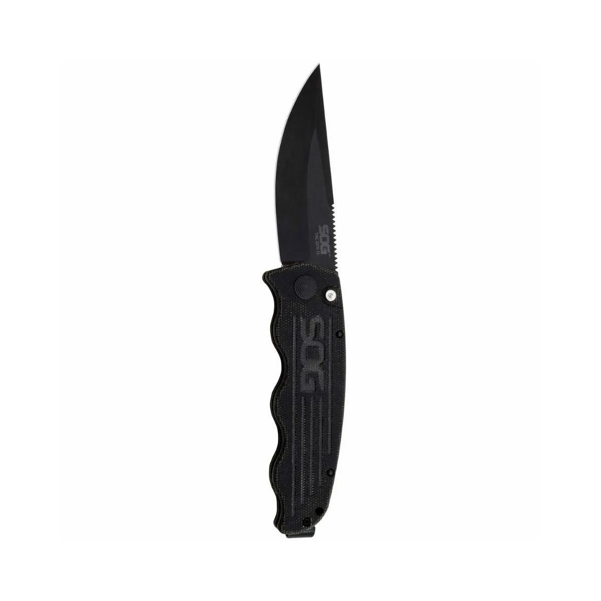 TAC-OPS Auto 3.5" Black TiNi S35VN Blade, Canvas Micarta Handles- TO1011-BX