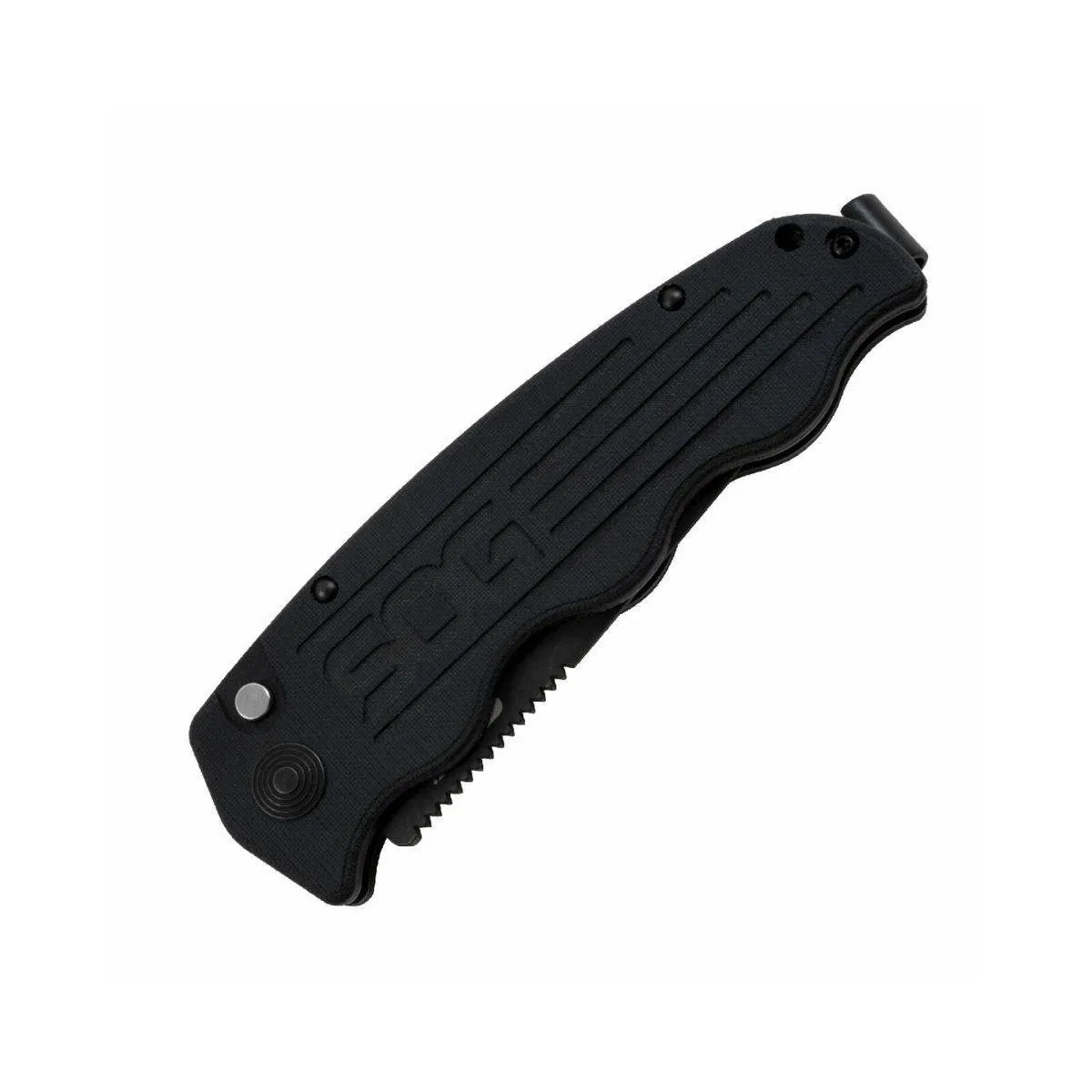 TAC-OPS Auto 3.5" Black TiNi S35VN Blade, Canvas Micarta Handles- TO1011-BX