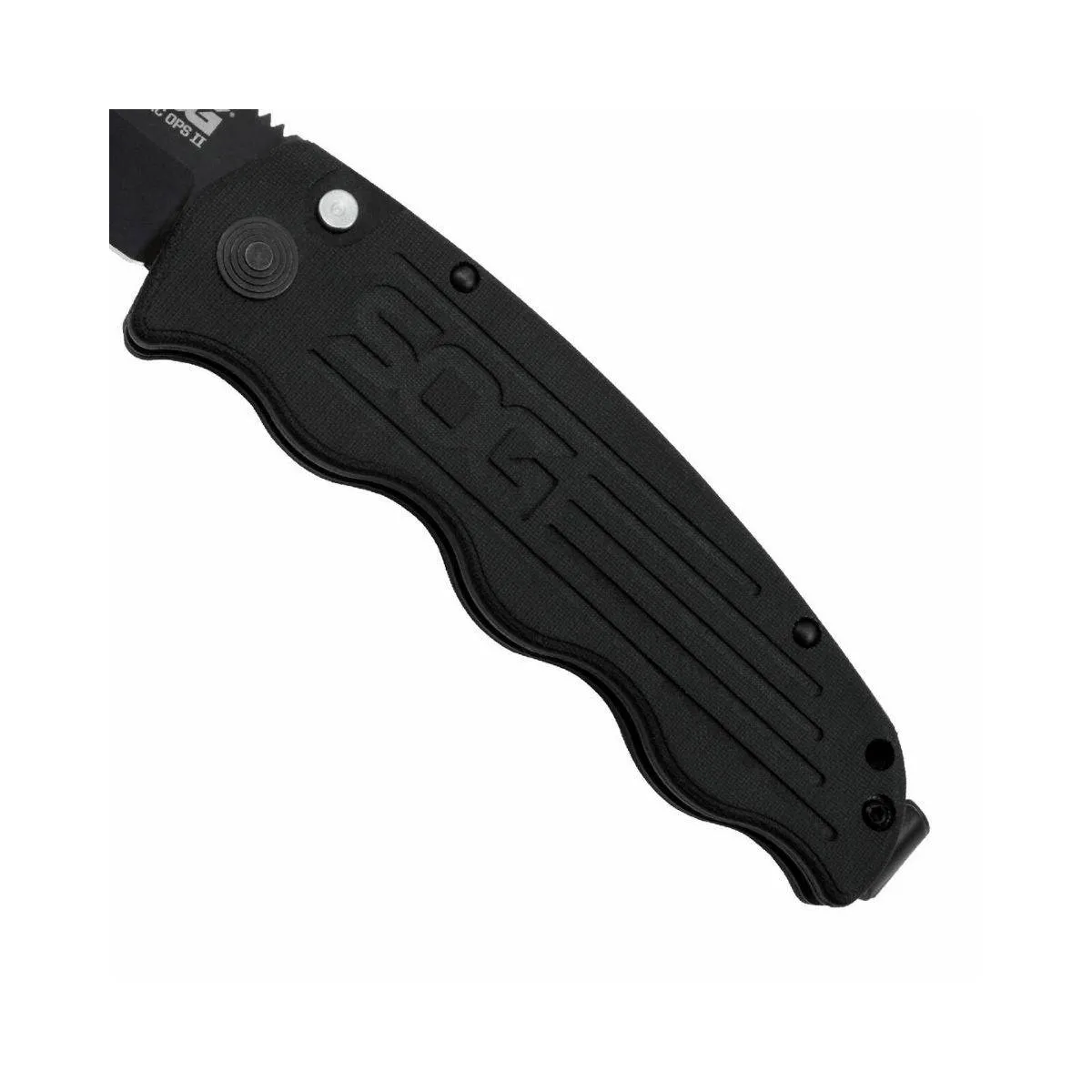 TAC-OPS Auto 3.5" Black TiNi S35VN Blade, Canvas Micarta Handles- TO1011-BX