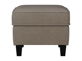 Taupe Fabric Ottoman