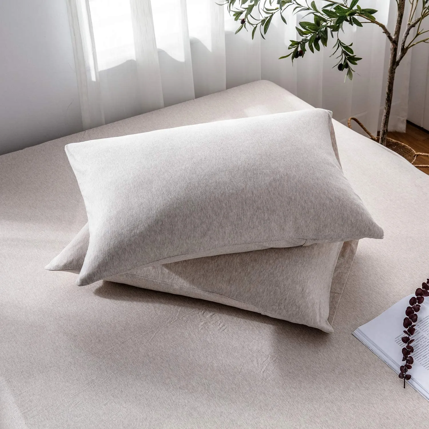 The Loft Taupe Pillow Case Set