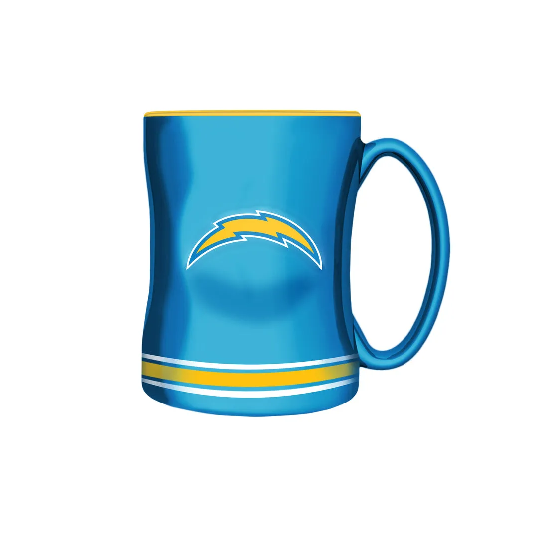 The Sports Vault NFL Los Angeles Chargers 14oz Sculpted Mug