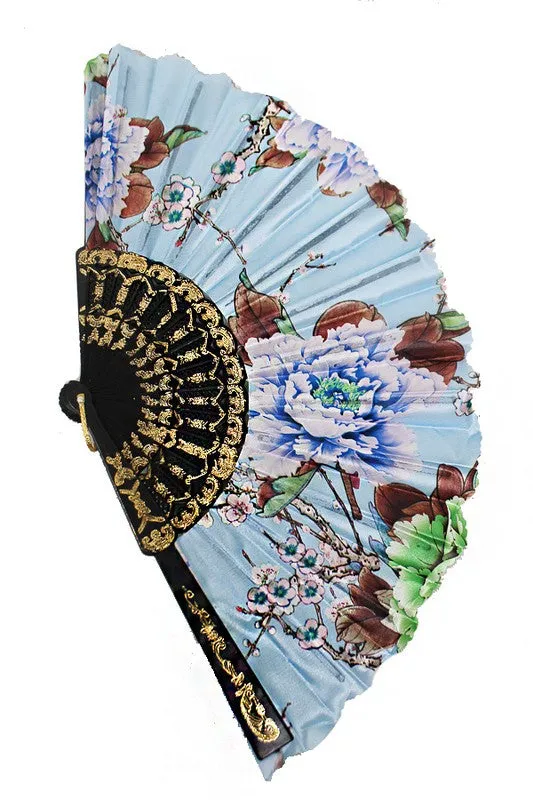 THESE DAYS Multi Colored Floral Hand Fan