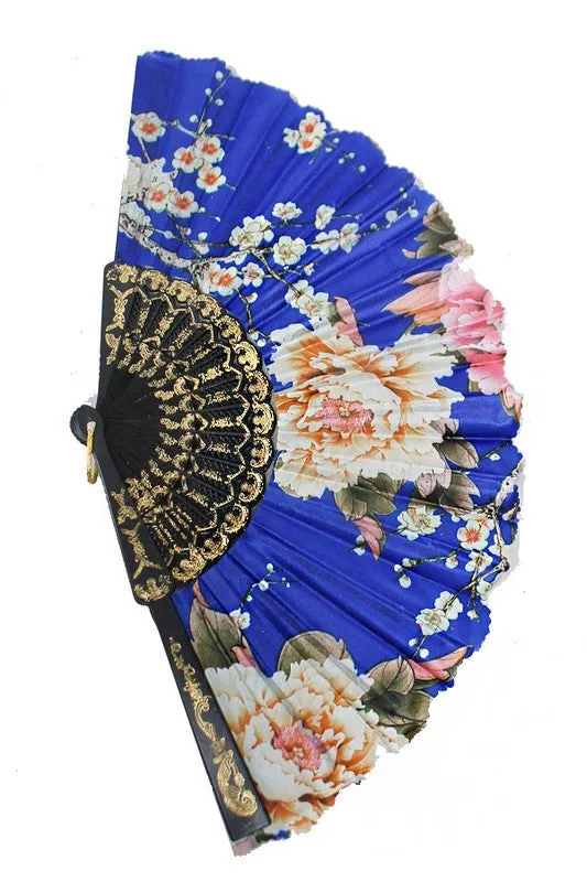 THESE DAYS Multi Colored Floral Hand Fan