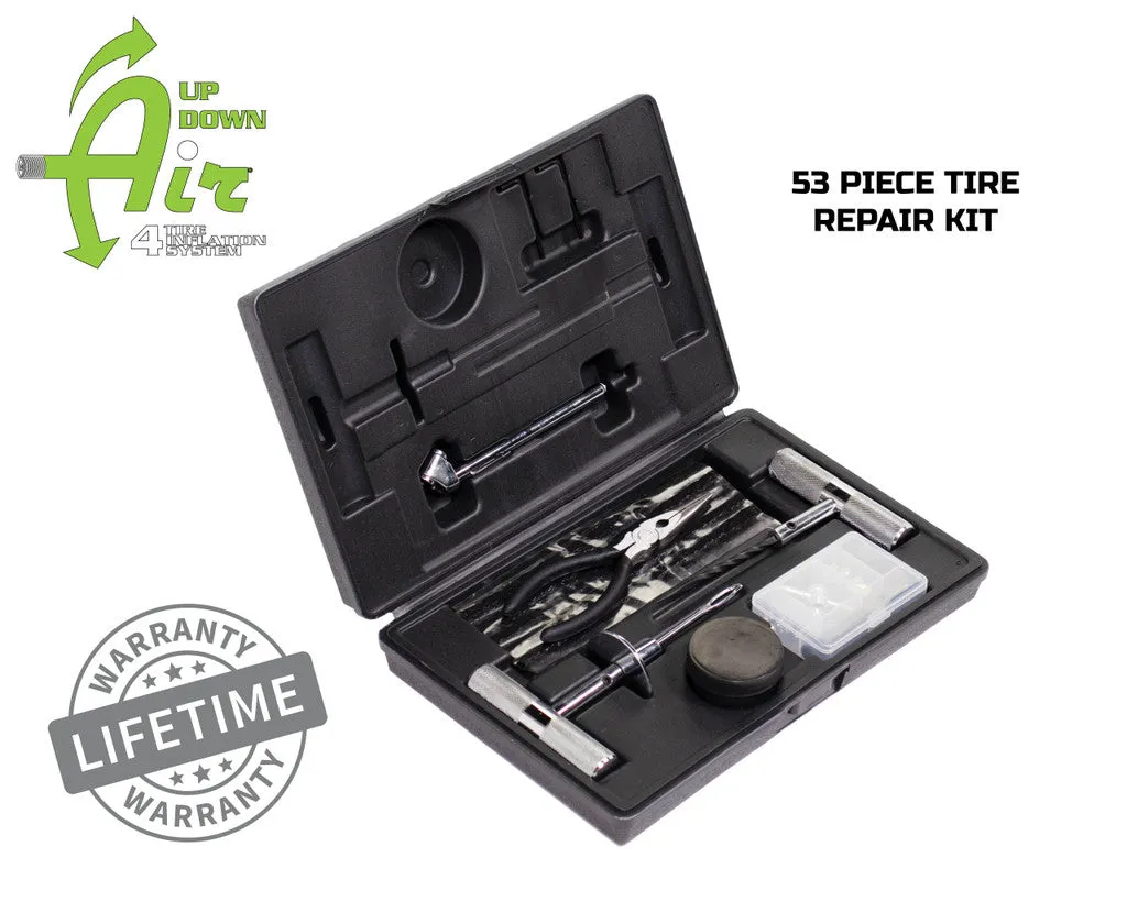 Tire Repair Kit - 53 Piece Kit With Black Storage Box