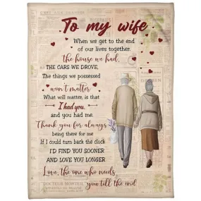 To My Wife - From Husband - A359 - Premium Blanket