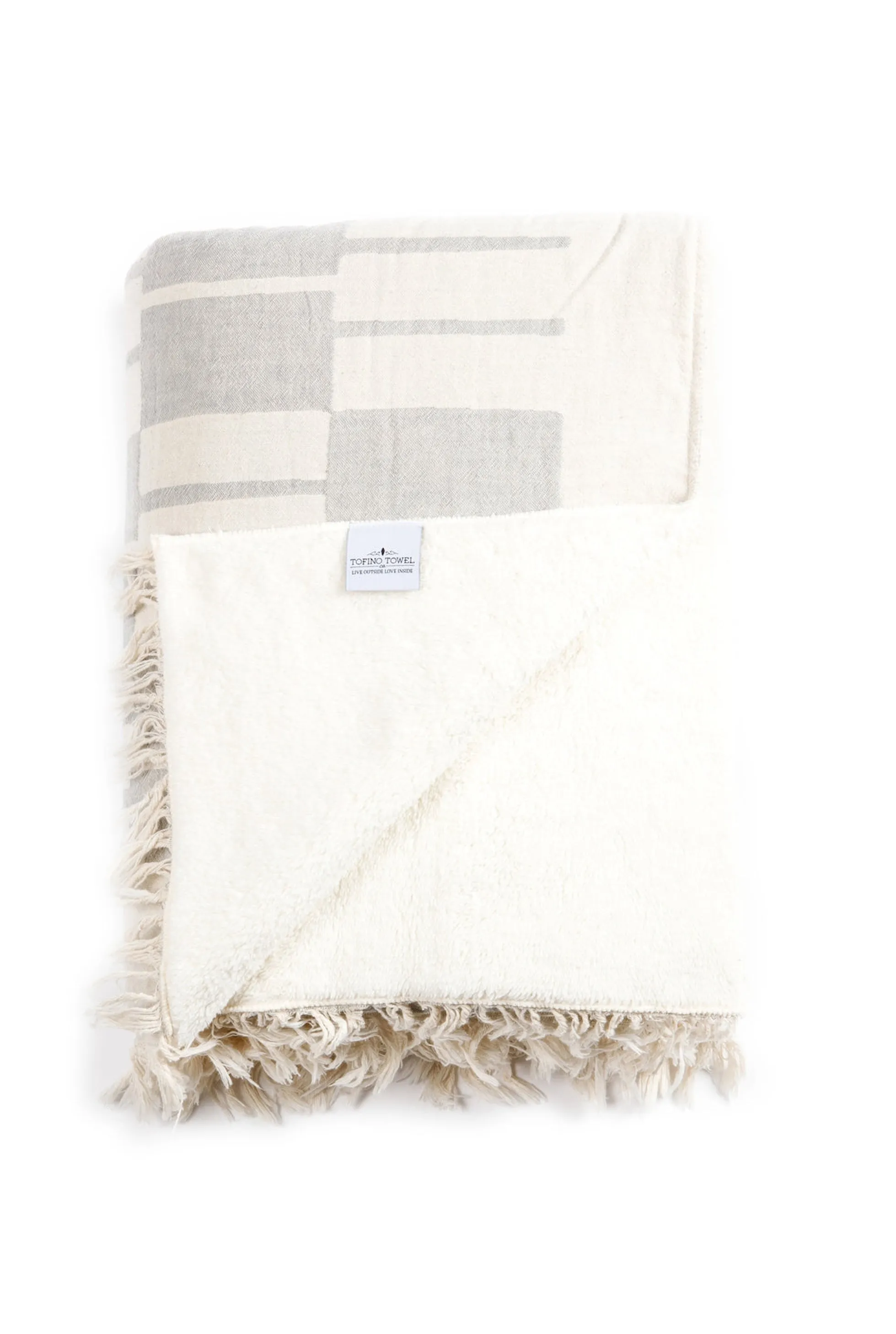 Tofino Towel The Vance Fleece Throw - Pewter