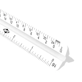 Triangular Scale Architect 12" Plastic